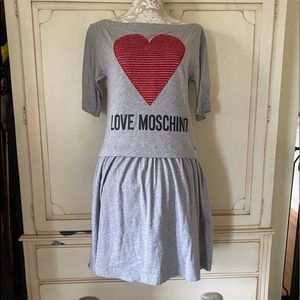 Love Moschino gray dress 6Us/42EU